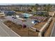 Aerial view of community amenities including pool and garden at 592 Sea Sparrow St., Myrtle Beach, SC 29588