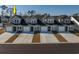 Row of townhouses viewed from above, showcasing uniform design and landscaping at 592 Sea Sparrow St., Myrtle Beach, SC 29588