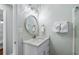 Bathroom with vanity, mirror, and shower at 6001 - E-10 S Kings Hwy., Myrtle Beach, SC 29575