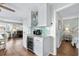 Modern kitchen with white cabinets and quartz countertops at 6001 - E-10 S Kings Hwy., Myrtle Beach, SC 29575