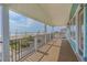 Beachfront balcony with ocean views at 6001 - E8 S Kings Hwy., Myrtle Beach, SC 29575