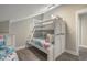 Bedroom with bunk beds and flamingo bedding at 6001 - E8 S Kings Hwy., Myrtle Beach, SC 29575