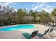 Inviting community pool with lounge chairs for relaxation at 6015 Catalina Dr. # 932, North Myrtle Beach, SC 29582