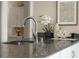 Modern kitchen sink and faucet with granite countertop at 800 Egret Circle # 57, Little River, SC 29566