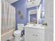 Bright bathroom features modern fixtures and seashell-themed decorations at 820 9Th Ave. S, North Myrtle Beach, SC 29582