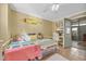 Charming bedroom decorated with beach accents, a dedicated desk, and direct access to the outdoors at 820 9Th Ave. S, North Myrtle Beach, SC 29582