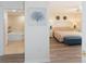 Cozy main bedroom with attached bathroom and stylish modern decorations at 8560 Queensway Blvd. # 706, Myrtle Beach, SC 29572