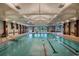 Indoor pool with water features at 8560 Queensway Blvd. # 706, Myrtle Beach, SC 29572