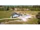Overhead view of a home featuring a pool, multiple outbuildings, and sprawling acreage at 926 Eula Dr., Conway, SC 29526