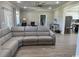 This living room features a sectional couch and neutral decor at 926 Eula Dr., Conway, SC 29526