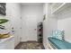 Bright and airy entryway with built-in bench and shelving at 1204 Passante Ave., Myrtle Beach, SC 29572