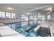 Indoor lap pool with large windows and ample space at 1204 Passante Ave., Myrtle Beach, SC 29572