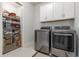 Convenient laundry room with washer, dryer, and storage shelving at 1204 Passante Ave., Myrtle Beach, SC 29572