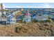 Aerial view of house near beach and ocean at 147 Anglers Dr., Murrells Inlet, SC 29576