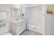 Clean bathroom with shower/tub combo, vanity, and toilet at 201 74Th Ave. N # 701, Myrtle Beach, SC 29572
