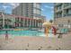 Resort-style pool with fun water features for and adults at 201 74Th Ave. N # 701, Myrtle Beach, SC 29572