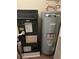 Utility room with new water heater and HVAC unit at 209 Cedar St. # C-4, Myrtle Beach, SC 29577