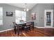 Cozy dining area with a four-person table and chair set at 265 Encore Circle, Myrtle Beach, SC 29579