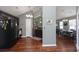 Modern kitchen with dark wood cabinets, granite countertops, and stainless steel appliances at 265 Encore Circle, Myrtle Beach, SC 29579