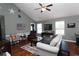 Spacious living room with hardwood floors, comfortable seating, and recessed lighting at 265 Encore Circle, Myrtle Beach, SC 29579