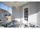 Screened porch with exterior door and ceiling fan at 265 Encore Circle, Myrtle Beach, SC 29579