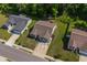 Aerial view of three houses, showcasing the community at 3348 Merganser Dr., Conway, SC 29527