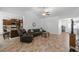 Open living room with kitchen island and seating area at 3348 Merganser Dr., Conway, SC 29527