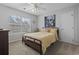 Bright bedroom with a comfortable bed and large window at 394 Blackberry Ln., Myrtle Beach, SC 29579