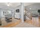 Open floor plan living area with hardwood floors and access to the dining room at 394 Blackberry Ln., Myrtle Beach, SC 29579