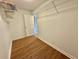 This is a closet with wood floors and a wire shelf at 4273 Santolina Way # E, Murrells Inlet, SC 29576