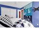 Cozy bedroom with double closet and blue walls at 500 Fairway Village Dr. # 1-O, Myrtle Beach, SC 29588