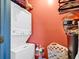 Convenient laundry closet with a stackable washer and dryer at 500 Fairway Village Dr. # 1-O, Myrtle Beach, SC 29588