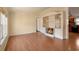 Living room with built-in entertainment center and fireplace at 505 Rainbow Dr., Garden City Beach, SC 29576