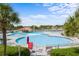 Community pool with multiple levels and surrounding landscaping at 5750 Oyster Catcher Dr. # 1124, North Myrtle Beach, SC 29582