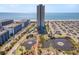 Oceanfront high rise building and surrounding area at 5905 South Kings Hwy. # 908 C, Myrtle Beach, SC 29575