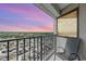 Stunning sunset view over the ocean from a private balcony at 5905 South Kings Hwy. # 908 C, Myrtle Beach, SC 29575