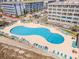 Resort-style pool with ample deck space for lounging at 5905 South Kings Hwy. # 908 C, Myrtle Beach, SC 29575
