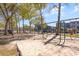 Sandy playground area with multiple swings at 5905 South Kings Hwy. # 908 C, Myrtle Beach, SC 29575