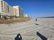Beachfront view with high-rise hotels and sandy shoreline at 601 Hillside Ave. N # 1623, North Myrtle Beach, SC 29582