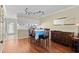 Bright dining area with hardwood floors and modern track lighting at 618 3Rd Ave. S # 4D, North Myrtle Beach, SC 29582