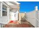 Back patio with white privacy fence at 618 3Rd Ave. S # 4D, North Myrtle Beach, SC 29582