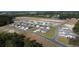 Aerial view of a new home community with various house styles at 632 Grateful Dr., Little River, SC 29566