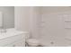 Clean bathroom with a single vanity and a shower at 632 Grateful Dr., Little River, SC 29566