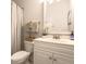 Neat bathroom with a toilet, vanity, and shower at 804 Crumpet Ct. # 1151, Myrtle Beach, SC 29579
