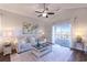 Spacious living room with vaulted ceilings and access to a balcony at 804 Crumpet Ct. # 1151, Myrtle Beach, SC 29579