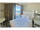 Comfortable bedroom with a queen bed and a great ocean view at 9550 Shore Dr. # 1226, Myrtle Beach, SC 29572