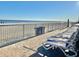 Lounge chairs on the deck overlooking the beach at 9550 Shore Dr. # 1226, Myrtle Beach, SC 29572