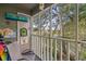 Screened balcony with ocean views and charming decor at 107 Toby Ct. # 203-B, North Myrtle Beach, SC 29582