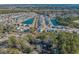 Panoramic aerial view of a large community with ponds, homes, and lush greenery at 1141 Bethpage Dr., Myrtle Beach, SC 29579