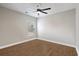 This bright bedroom features wood floors and a ceiling fan at 1141 Bethpage Dr., Myrtle Beach, SC 29579